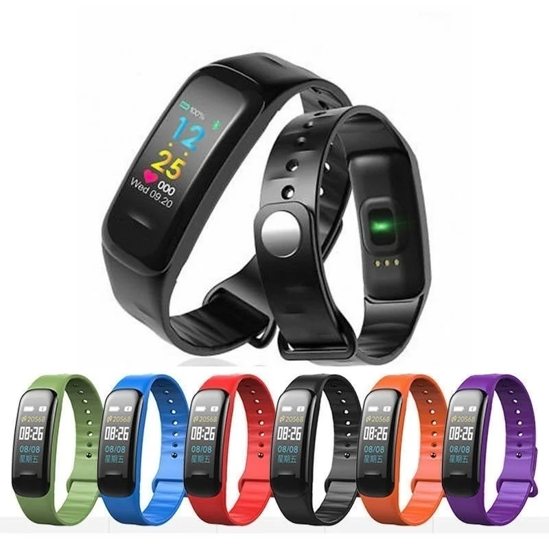 

C1 Plus Smart Wristband Step Wristband Physical Activity Monitor Waterproof Blood Pressure Pulse Monitor Smart Wristband Fashion