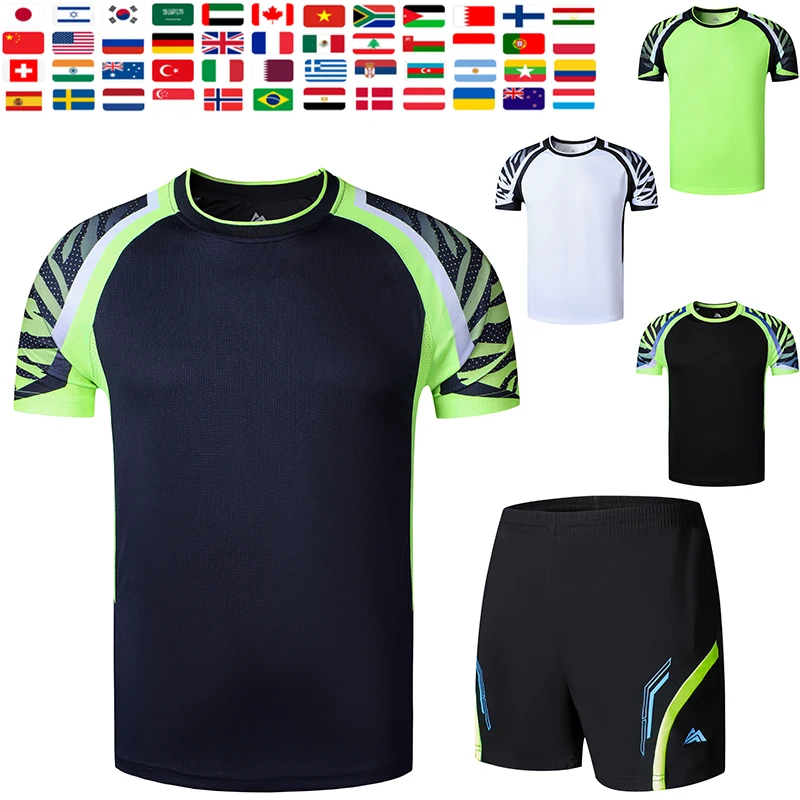 

Новинка футболки для бадминтона женская рубашка шорты для тенниса для мужчин футболка для настольного тенниса рубашка для бега костюм для ...