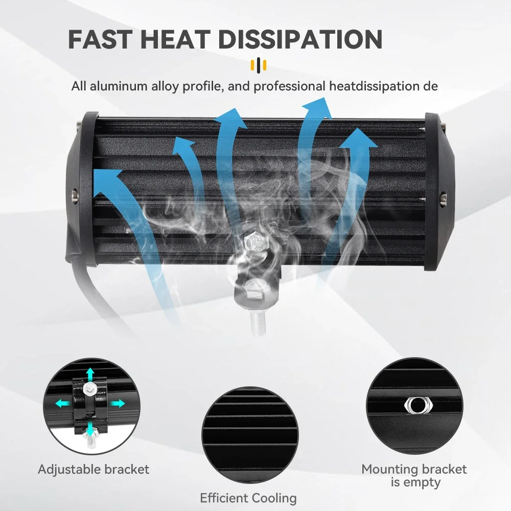 Для авто квадроцикла мотоцикла грузовика Jeep 4x4 внедорожный светодиодный