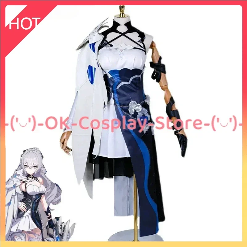 Женский костюм для косплея Bronya Хэллоуина драпировка