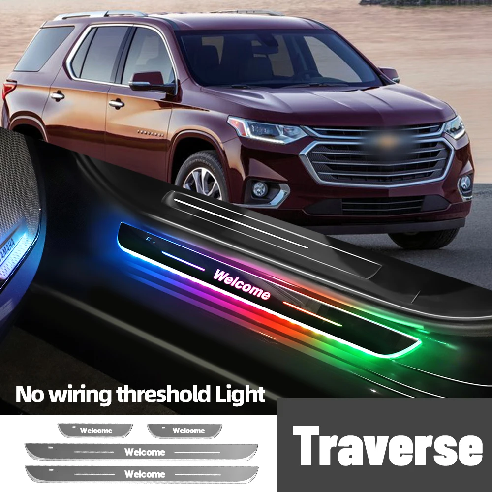 Для Chevrolet Traverse 2009-2022 2016 2017 2018 автомобильный порог индивидуальный логотип