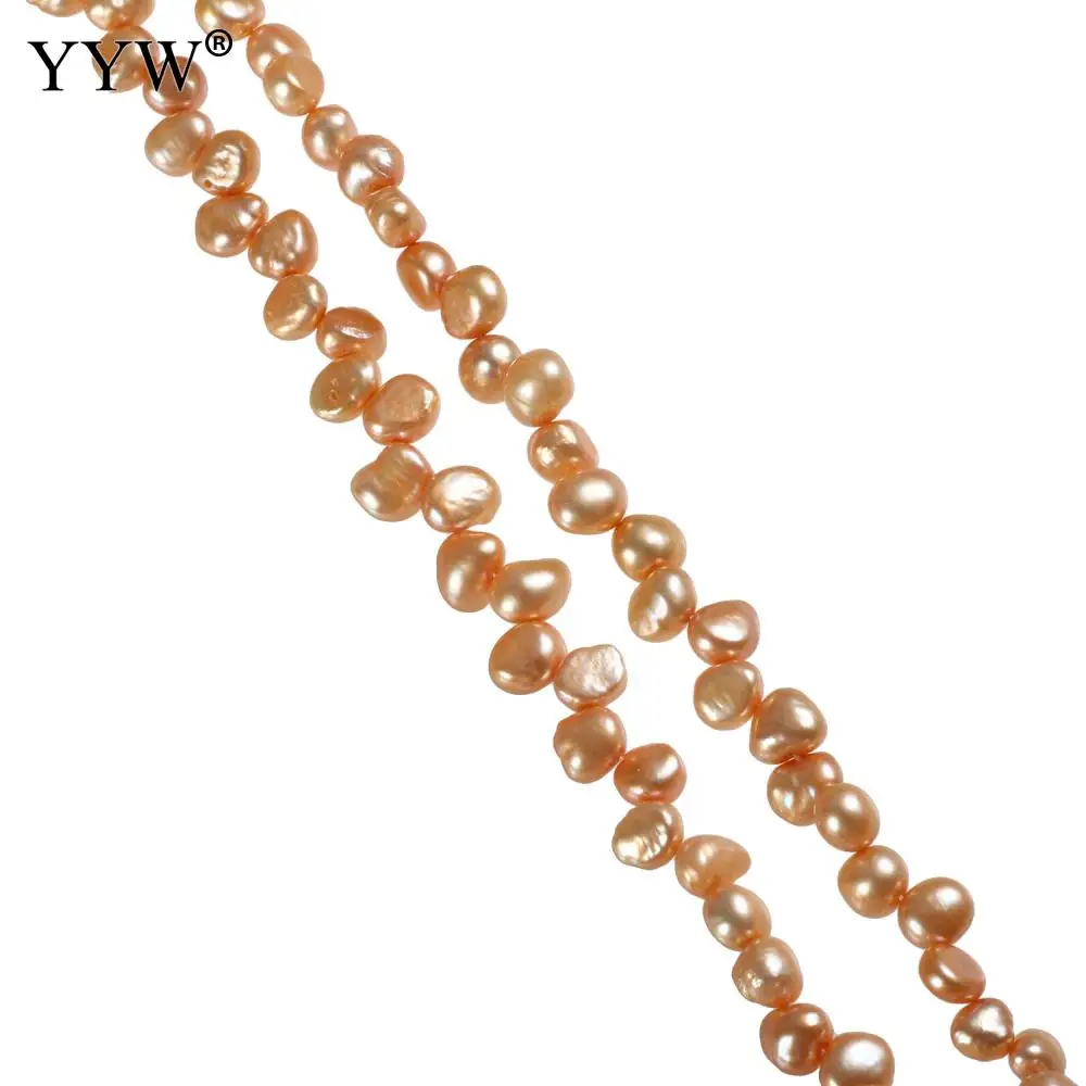 

Dark Gold Cultured Potato Freshwater Pearl Beads Natural 7-8mm Approx 15.3 Inch Strand Jewelry Making DIY Necklace Bracelet