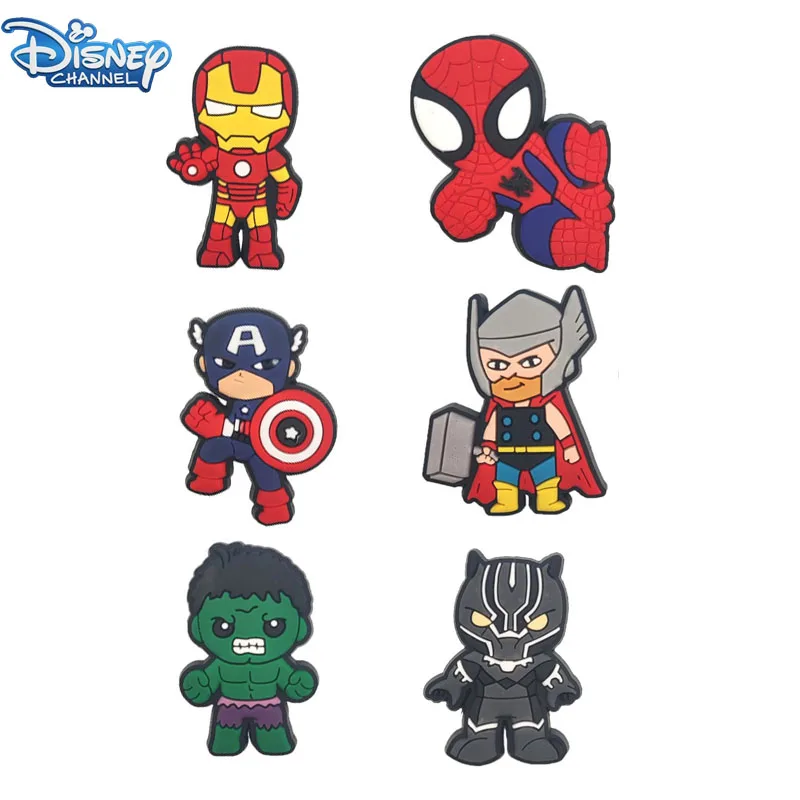 Дисней Марвел Мстители обувь Пряжка Халк Человек-паук Железный человек