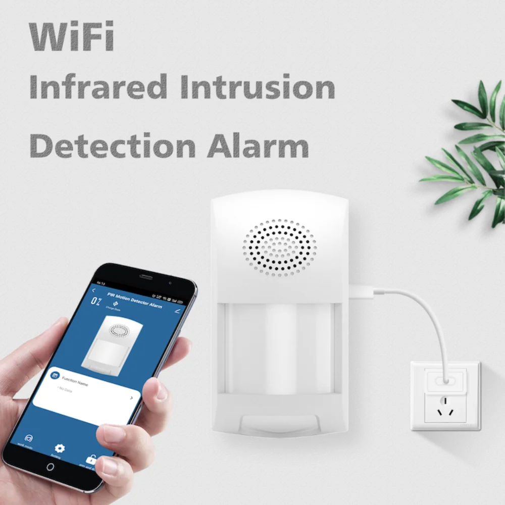 Infrared Alarm Detector Home Anti-theft Tuya Intelligent Human Body Sensor Home Intrusion WiFi Smart Life PIR Motion Sensor enlarge
