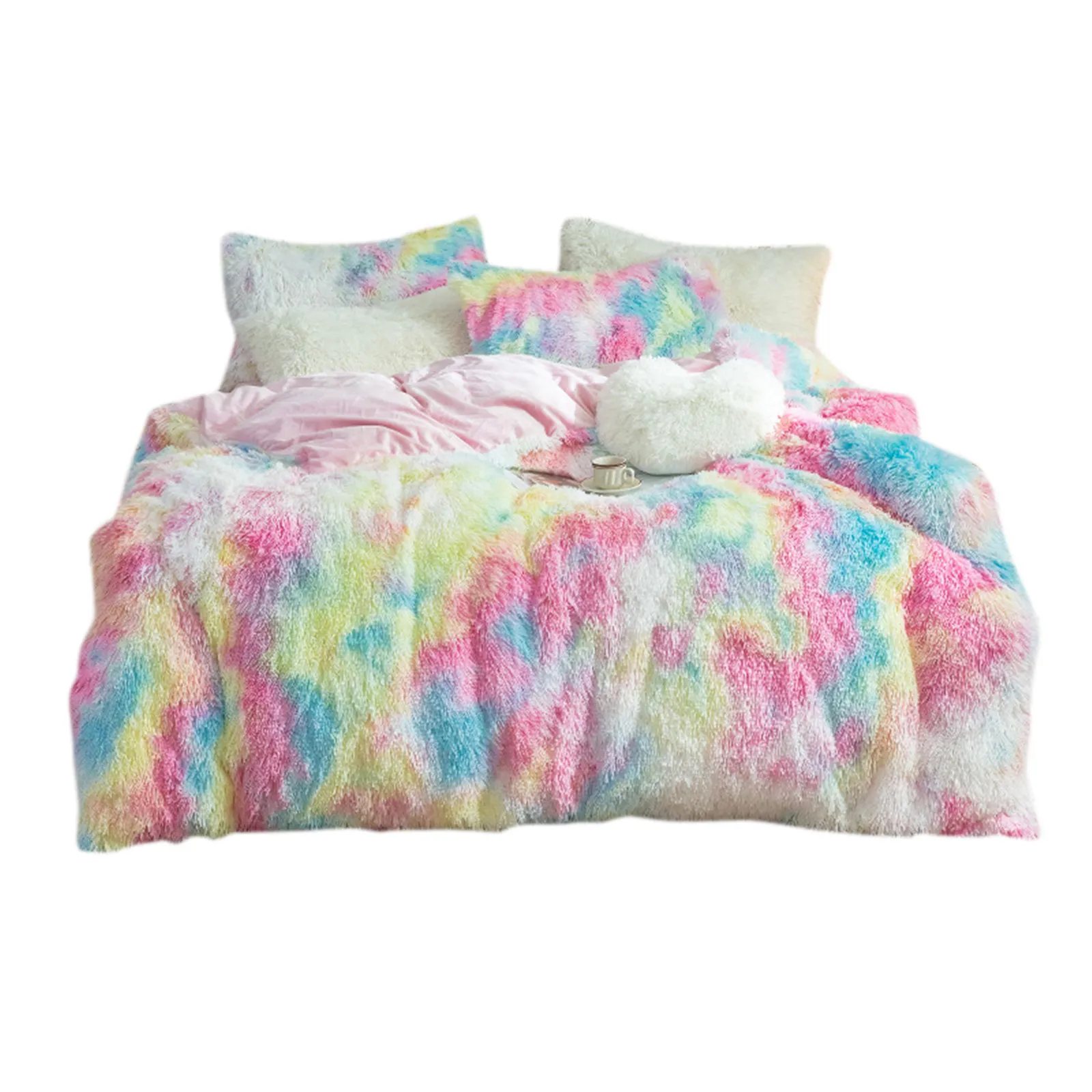 

Флисовый пододеяльник с подушкой, декоративное одеяло с подушкой для дома