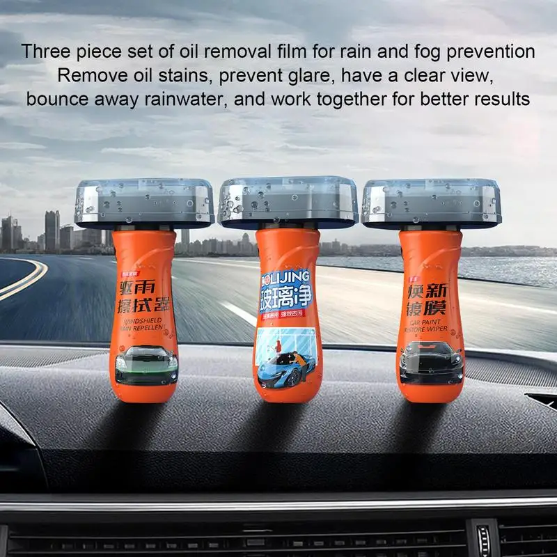 

Car Coating Liquid 100ml Windshield Rainproof Coating Auto Glass Rainproof Cleaner Grease Remover Liquid Clear Driving Vision