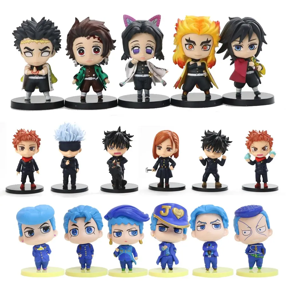 

50 Style Anime Figure Toy Demon Slayer Attack on Titan SPY×FAMILY JoJo Tokyo Revengers Action Figure PVC Model Decoration Toy