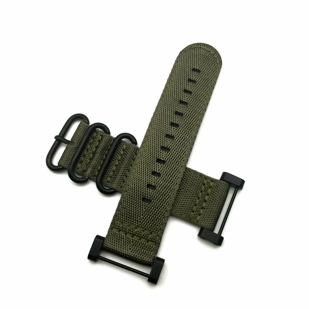 Green Black Ring For Suunto Core Series Traverse Watch Band Strap Nylon Zulu Watchband 24MM And Adapters And 2Pcs Screwdriver