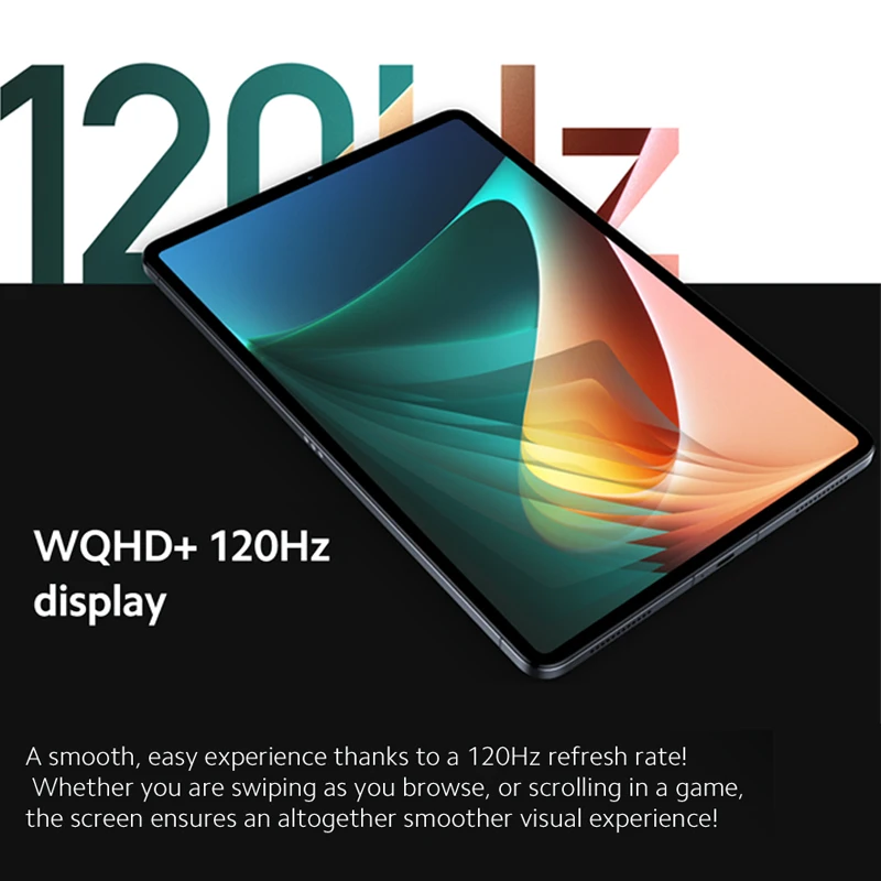 Планшет Xiaomi Pad 5 256 ГБ Snapdragon 860 11 дюймов WQHD + дисплей 120 Гц четыре стереодинамика 8720