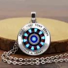 Модное ожерелье с дуговым реактором в форме сердца Железного человека, 1 шт., реквизит для косплея Тони Старка, металлическая подвеска для мужчин и женщин, аксессуары, ювелирные изделия, подарки