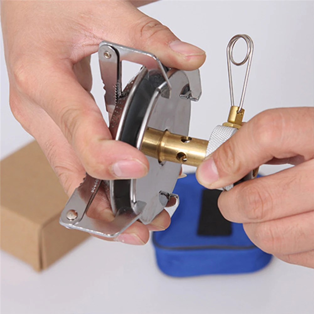 Уличная газовая плита для кемпинга портативная кухонная с сумкой хранения