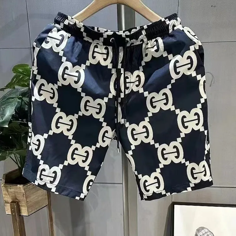 

Шорты спортивные для мальчиков, тонкие универсальные повседневные быстросохнущие штаны с красным экраном, с принтом, на лето