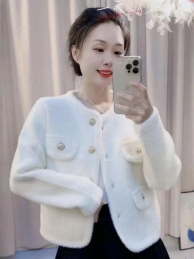 Кремово-желтая верхняя одежда для женщин весна и осень новый свободный уличный