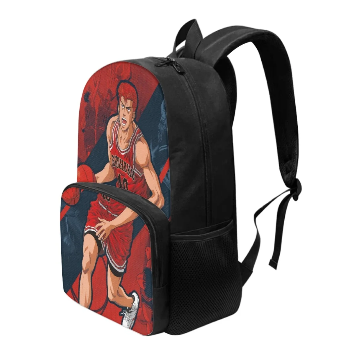 FORUDESIGNS Hot Blood Anime Basketball Designs Bookbags Students New 17 Inch   Schoolbags Versatile Practical Book Bags