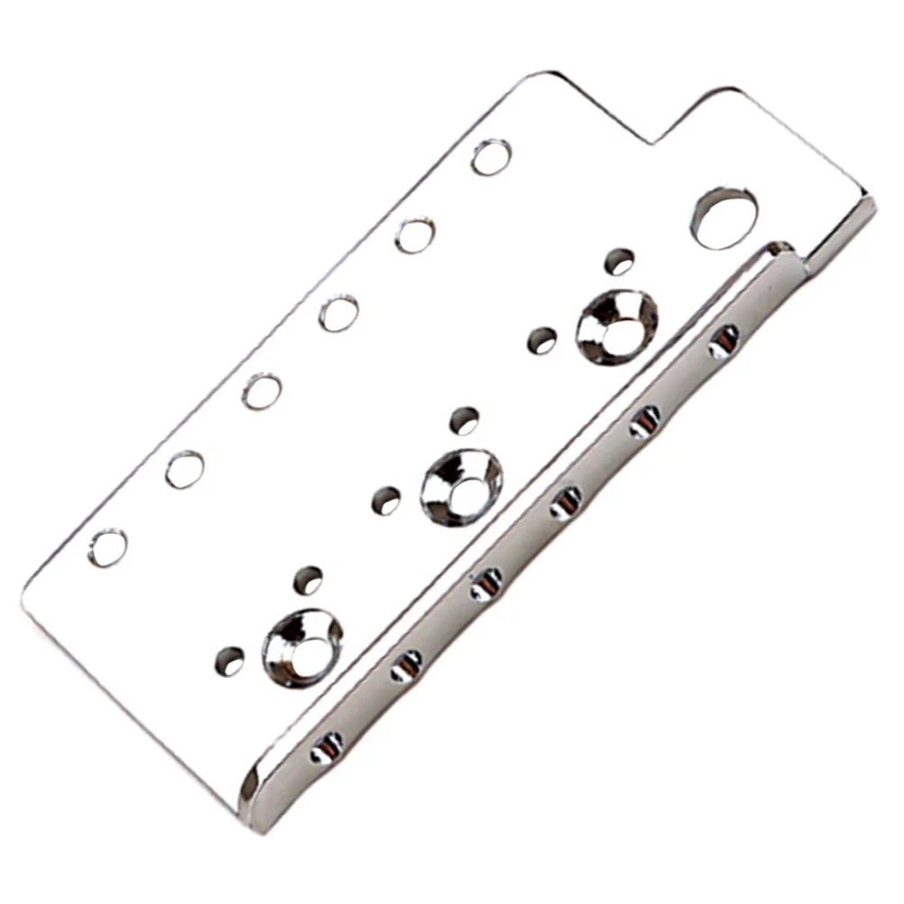 

P Bass Pickups Ponticello Base Plate Metal Bass Bridge Electric Guitar Parts Supplies Bottom Accessories Saddle