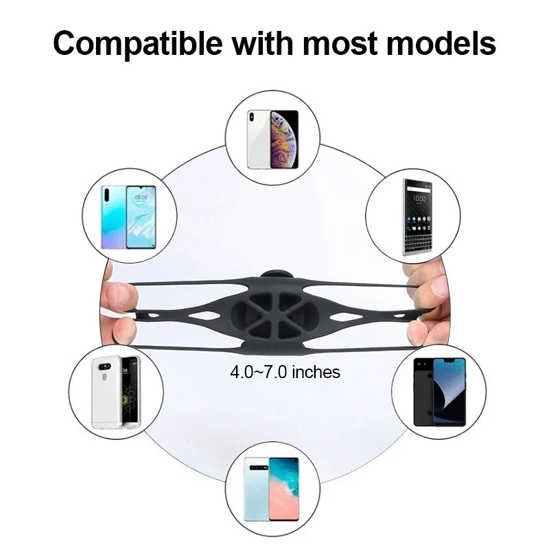 Фото GUB новый велосипедный держатель для сотового телефона Dragonfly P9, дорожный велосипед, MTB, силиконовый держатель для мобильного телефона, универсальный кронштейн, нескользящий велосипедный №5