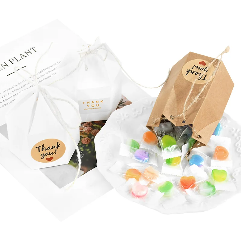 Высококлассная Шестигранная коробка для конфет 10 шт. Подарочная сделай сам