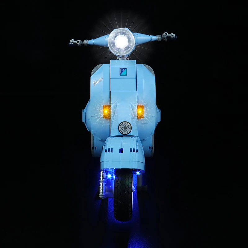 Совместим с 10298 мотоцикл Vespa римские праздничные светодиодсветодиодный лампы