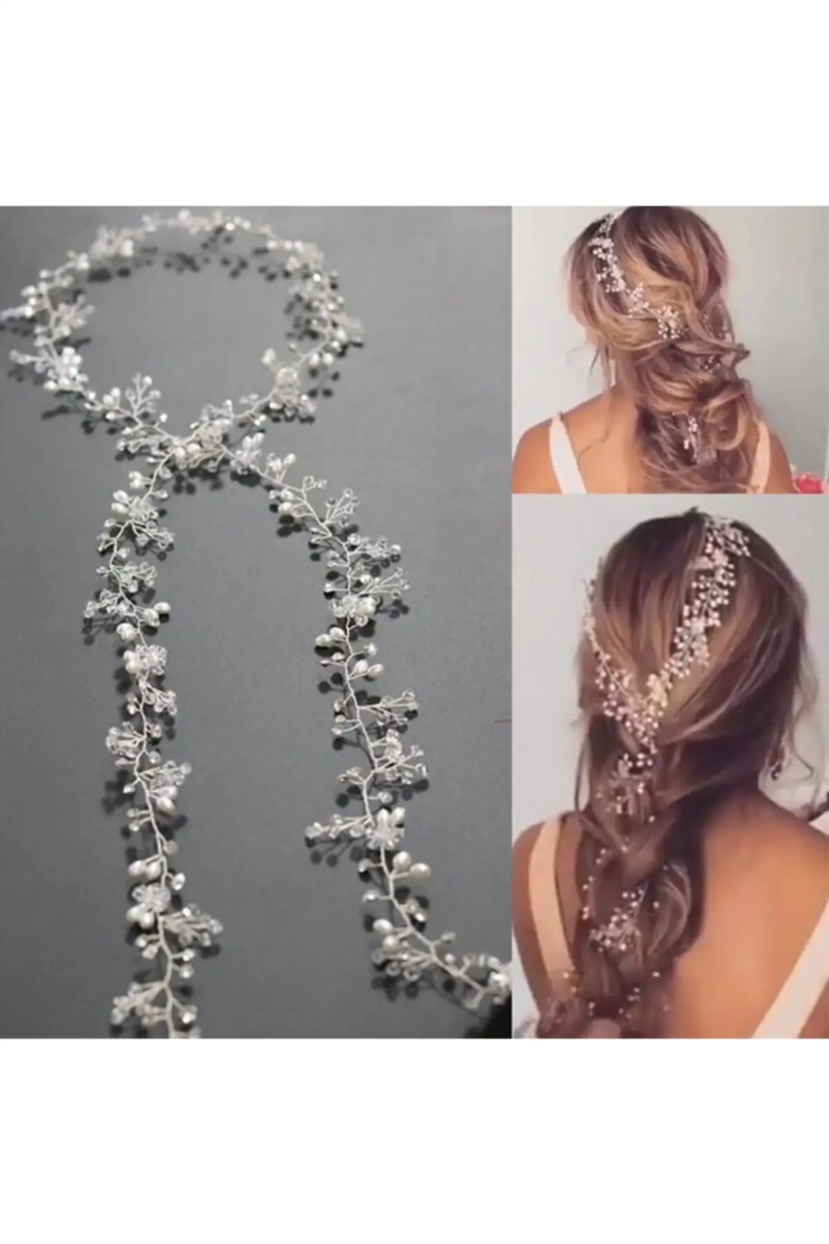 

Bridal Accessories Bridal Crown 120 Cm Long Ivy Bridal Hair Accessory Wedding Handmade For Bride And Bridesmaids