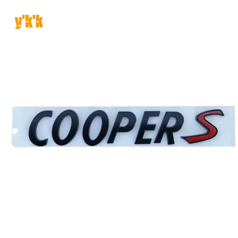 Для Mini Cooper S R56 R53 R60 F56 Аксессуары 3D ABS черный хром автомобильные буквы задний