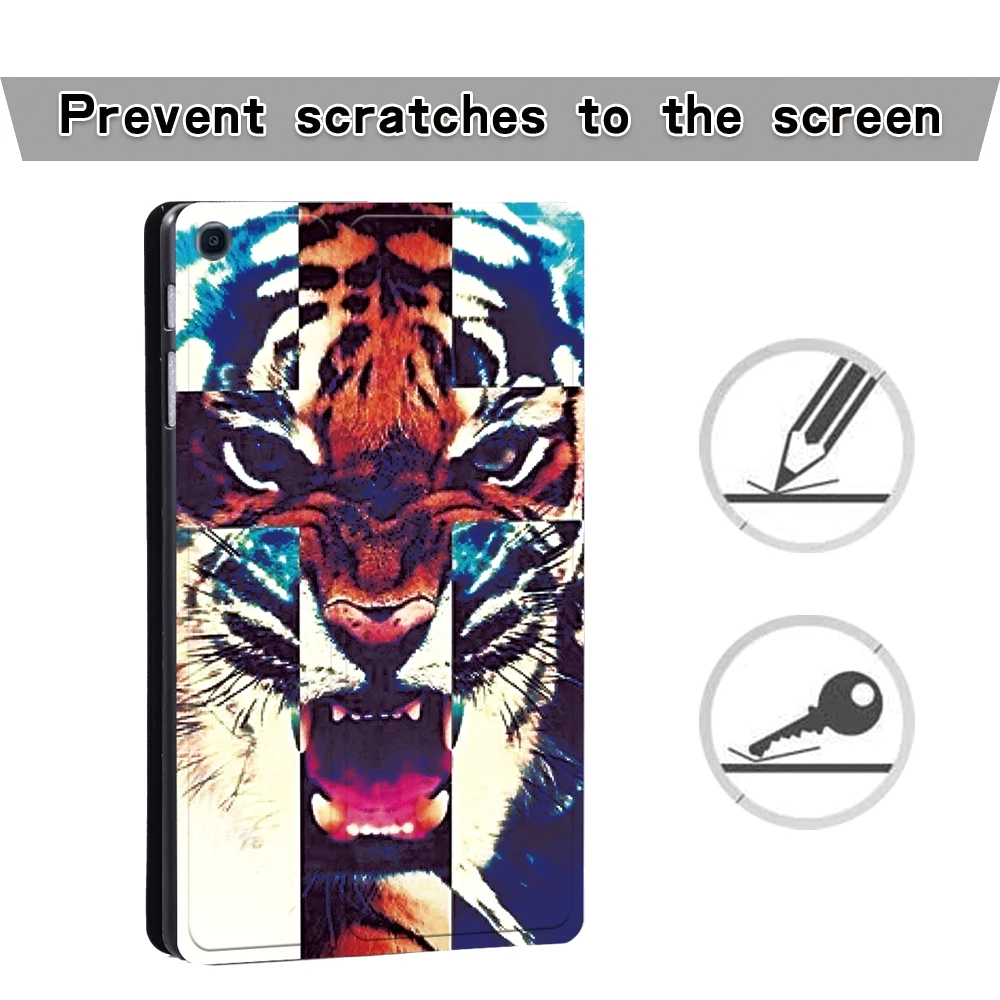 Мягкий кожаный чехол-книжка с ручкой для Samsung Galaxy Tab A 10 1 T510 T515/10 5 T590 T595/A7 4 T500 T505