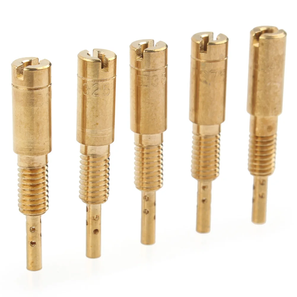 5 шт. мотоциклетный карбюратор пилот заменитель медленной струи # 30-32.5-35-37.5-40 для