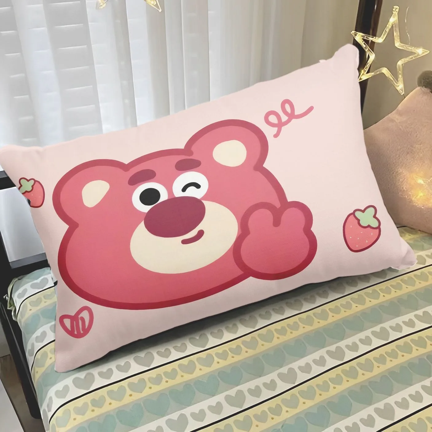 Милый мультфильм Sanrio Cinnamon Dog Kuromi наволочка клубничный медведь Hello Cat прикроватная