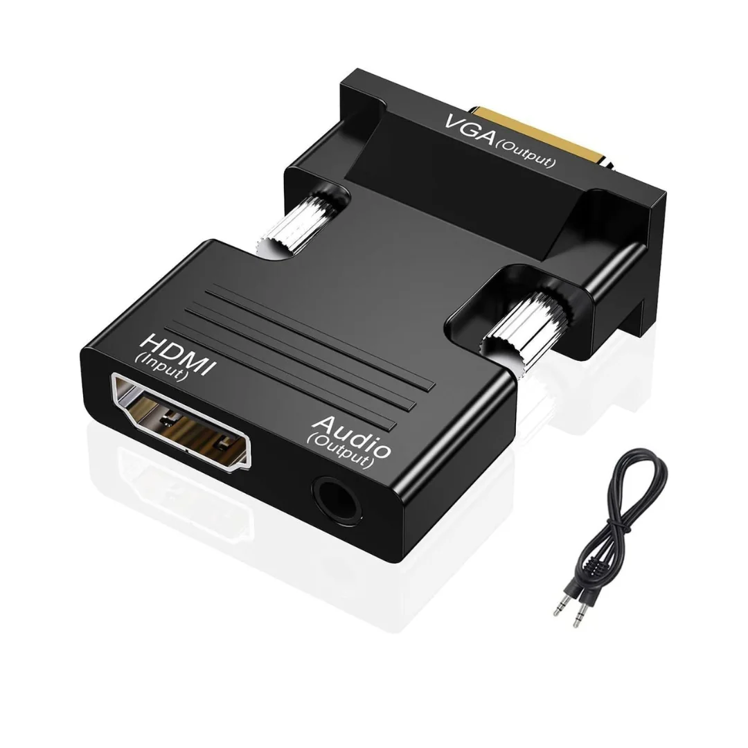 Адаптер YOUTRADE HDMI-VGA со звуком | Конвертер 1080P для ноутбука/проектора/телевизора Plug