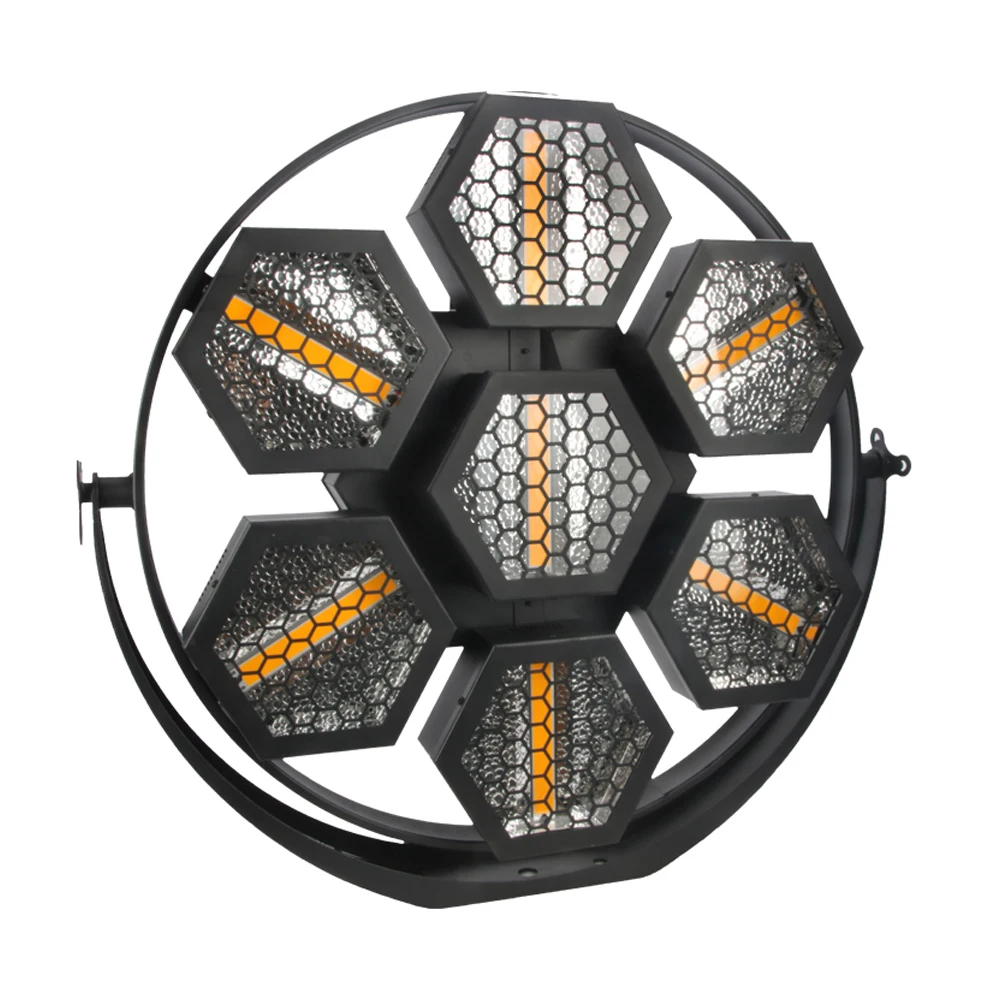 

Led Rgb Portman 7 Pcs 60w Cob Retro Golden Strobe Matrix Background Effect Light for Stage Light Club Bar DJ