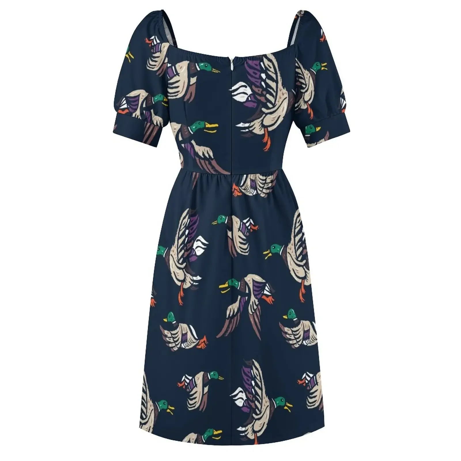 Мужское платье из кряква с утками и кистью короткими рукавами платья для