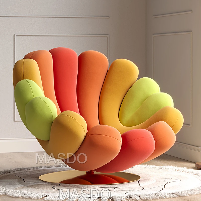 

Arm Accent Nordic Chair Living Room Lounge Modern Mobile Office Chairs Floor Designer Luxury Meubles Home Furniture WWH35XP