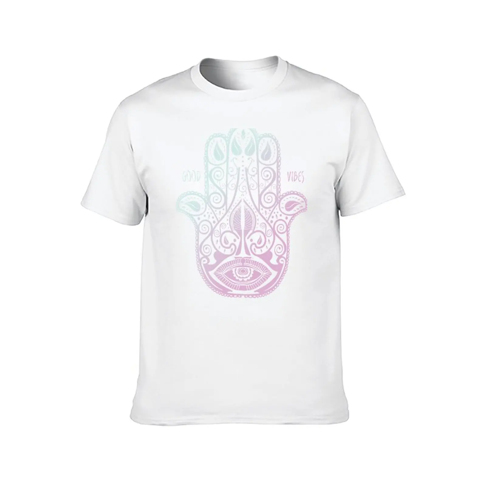 Фото Футболка HAMSA PALM с графическим рисунком для мужчин, футболка с аниме, футболка №2