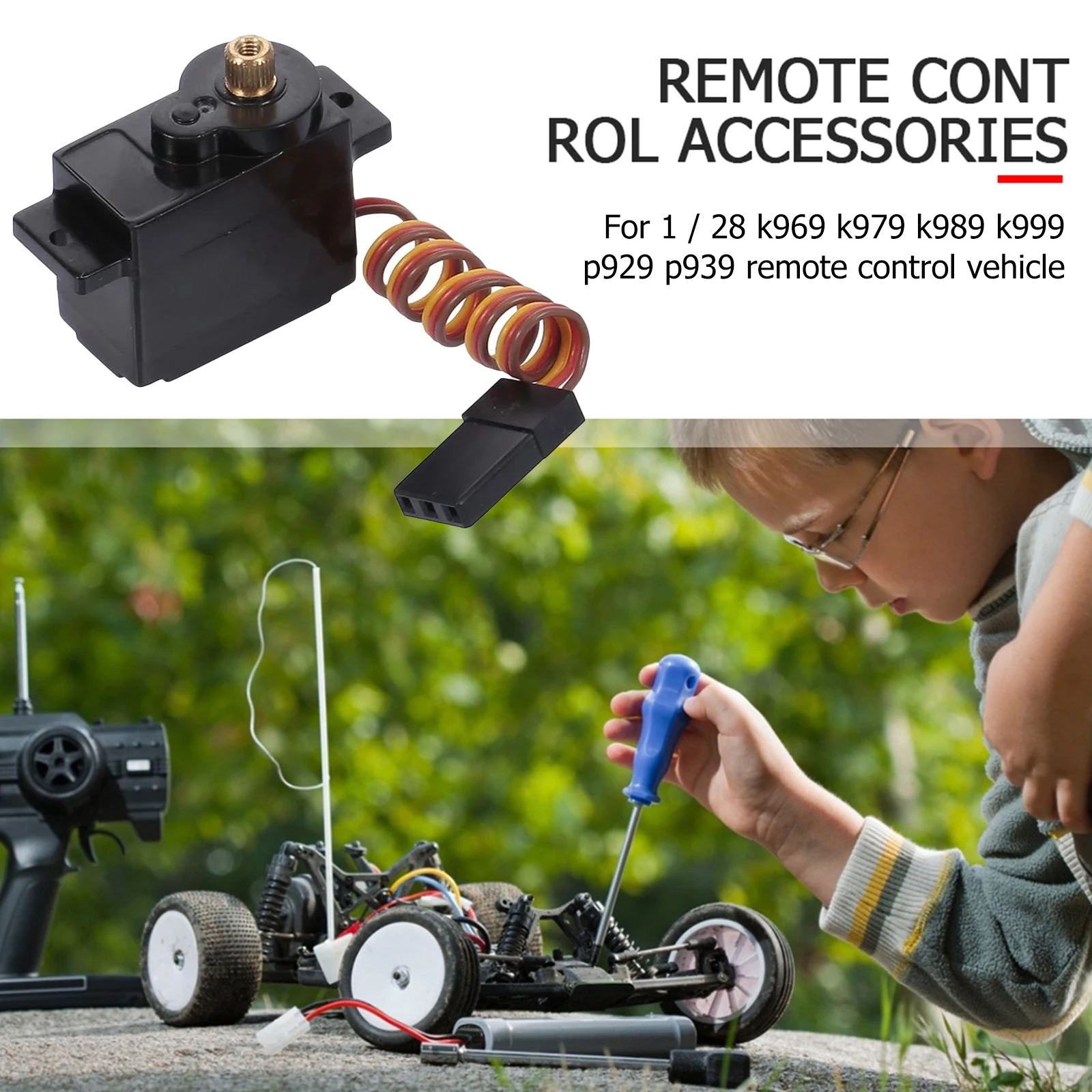 

Большой крутящий момент, металлическая шестерня, цифровой сервопривод для 1/28 WLTOYS K989 K969 K979 K999 P929 P939, радиоуправляемые автомобили, черный