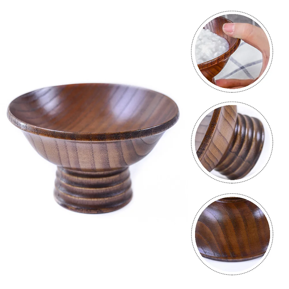 

Bowl Bowls Wooden Rice Cup Tea Fu Container Fruits Pasta Salad Meal Snacks Soup Miso Dish Side Small Serving Japanese Control