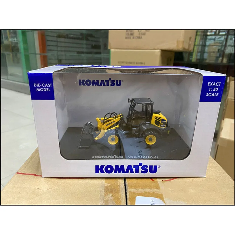 Колесный погрузчик UH 1:50, вилочный погрузчик, Инженерная модель автомобиля из сплава 8145, Классическая коллекция для взрослых, подарочное украшение