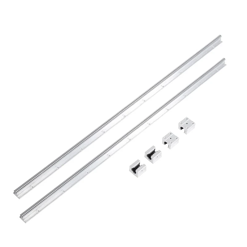 

2 Pieces Of SBR12 300MM Linear Guide Rail Full Support Linear Guide Axis Guide Rail + 4 Pieces Of SBR12UU Bearing Seat