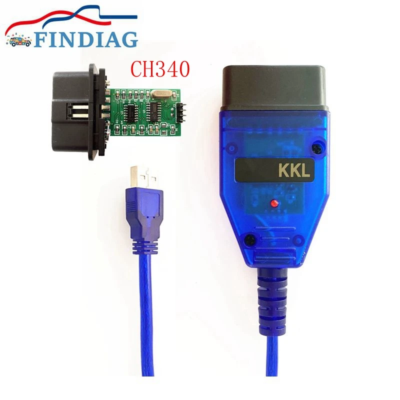 Диагностический инструмент VAG KKL 409 для автомобиля, интерфейс USB CH340, VAG409, VAG Com, OBD2, сканер для Audi/Seat/Volkswagen/Skoda