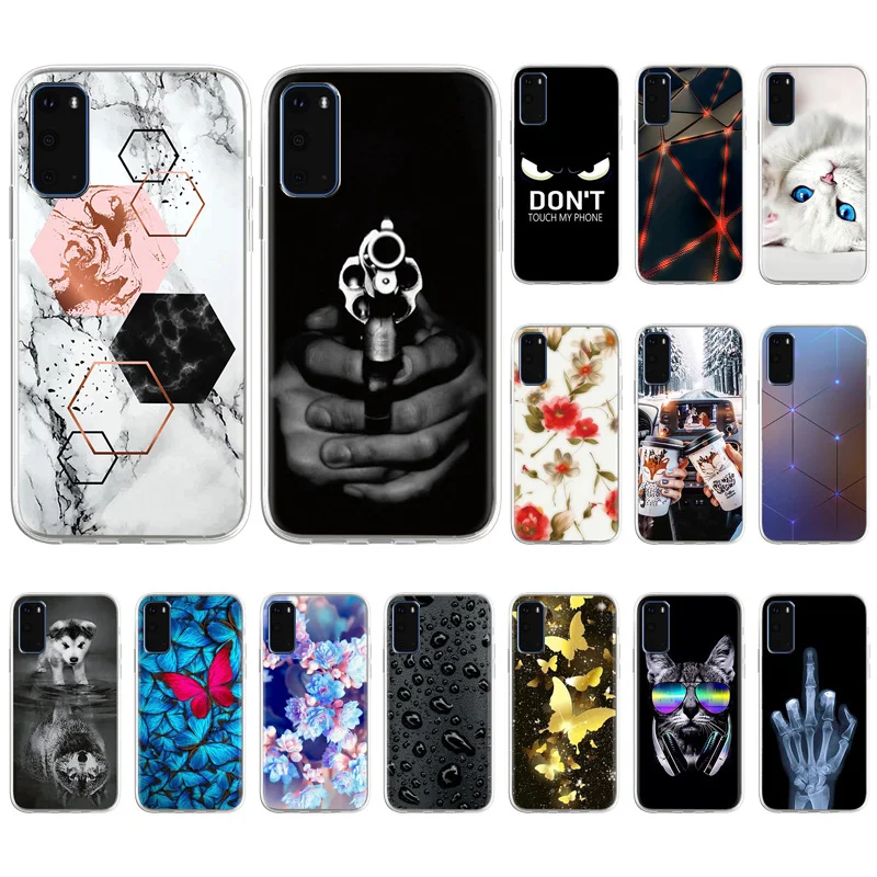 

Silicone Case For Samsung S20 FE Case For Samsung Galaxy S20 Ultra S10 Note 20 10 Funda S20 Plus Shockproof TPU Phone Soft Cover