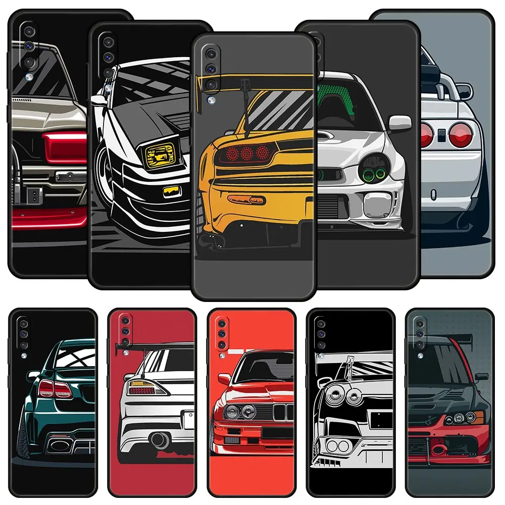 

Japan JDM Sports Car Phone Case For Samsung Galaxy A12 A32 A50 A70 A20E A20S A10 A10S A22 A30 A40 A42 A52 5G A02S A04s Cover