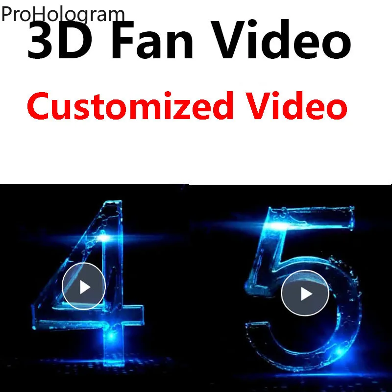 3D голографический вентилятор Wifi видео дисплей голограмма проектор логотип