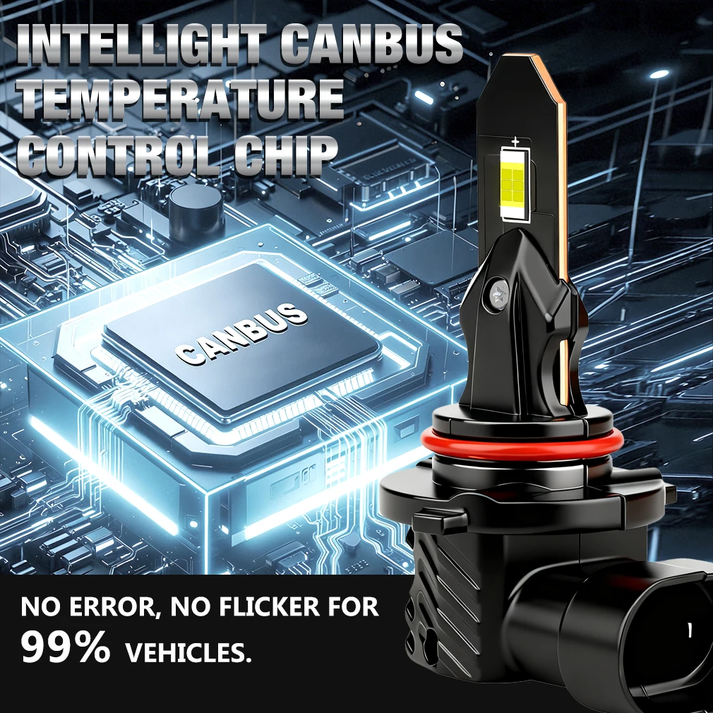 Фото Светодиодные лампы S&D H8 H11 Canbus 9005 HB3 9006 HB4 для противотуманных фар, 80 Вт, 30000 лм, 6000K, H7 H4, CSP, Plug&Play для автомобиля №4