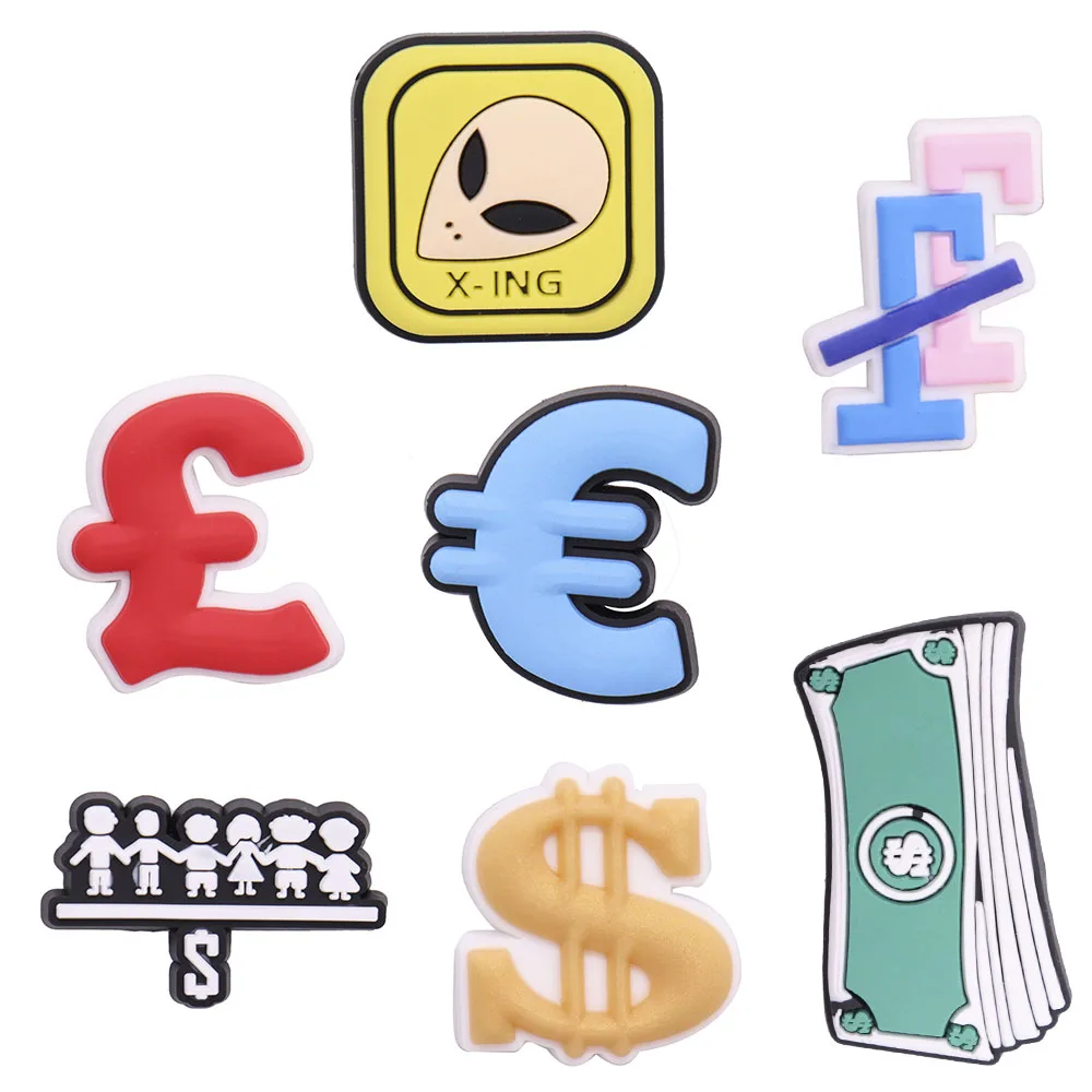 

1-7 шт., украшения для обуви в виде инопланетянина