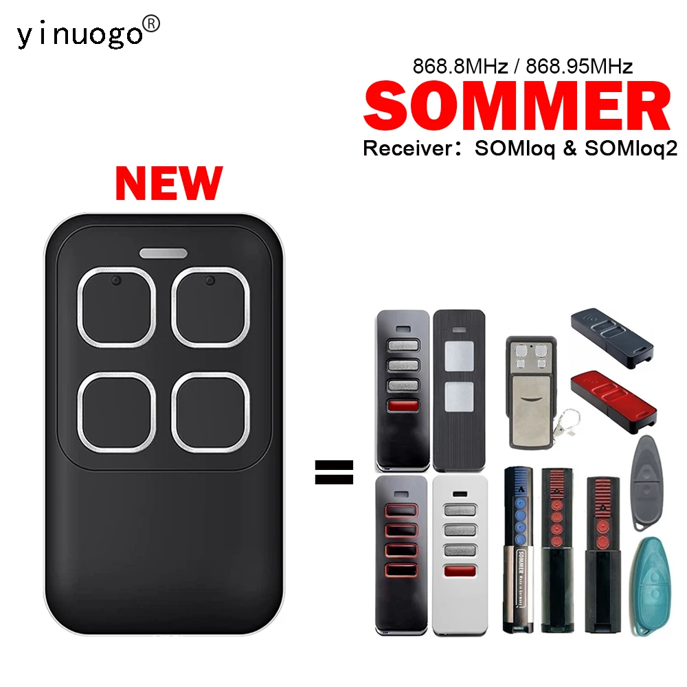 

SOMMER 868 МГц Пульт дистанционного управления SOMMER Pearl SIider+ Vibe Twin Vibe Status Twin+ Пульт дистанционного управления гаражными воротами S10448-00001