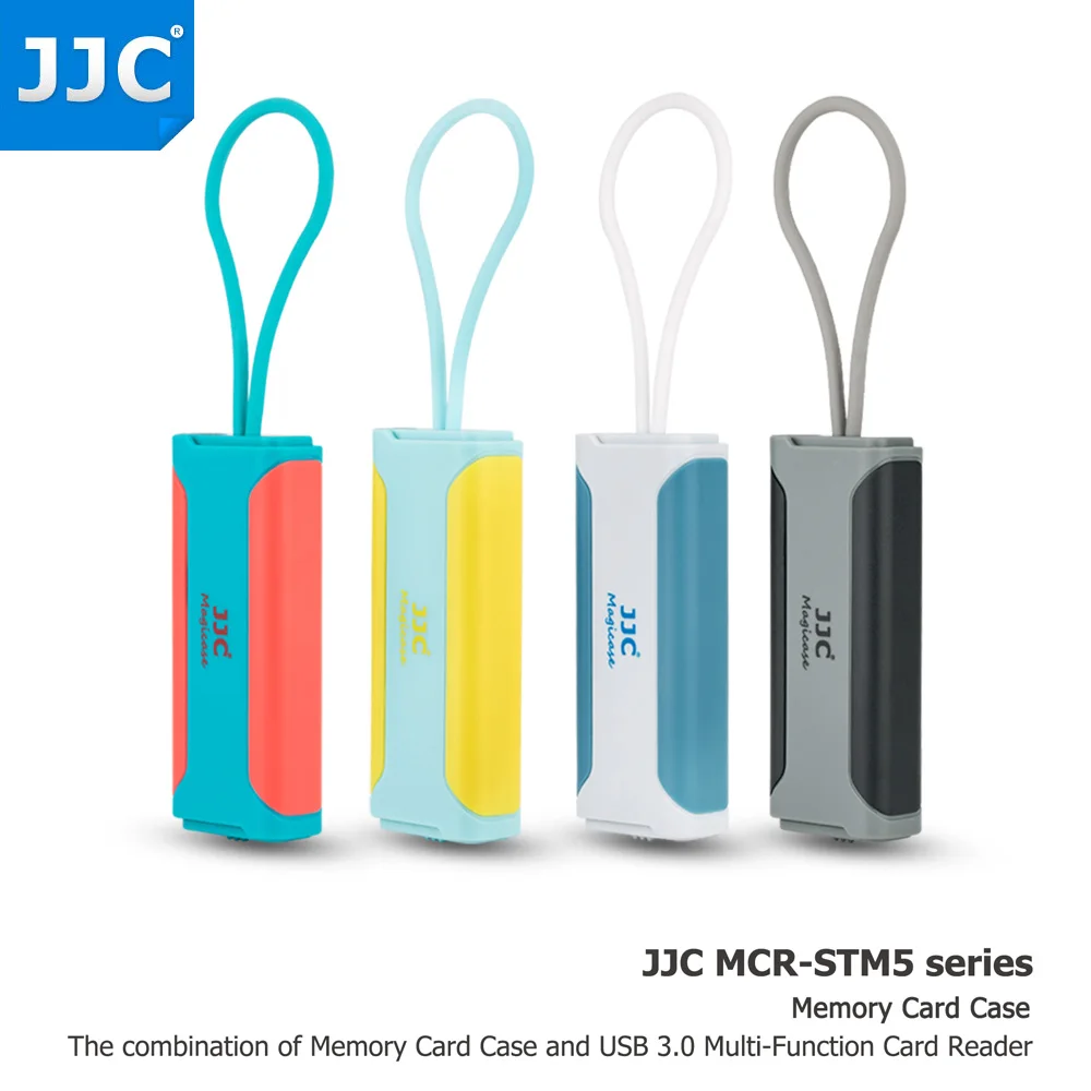 

JJC SD Card Case Memory Card Holder Storage Box Organizer for SD TF Nano SIM With Card Reader for Laptop Phones Camera Accessory