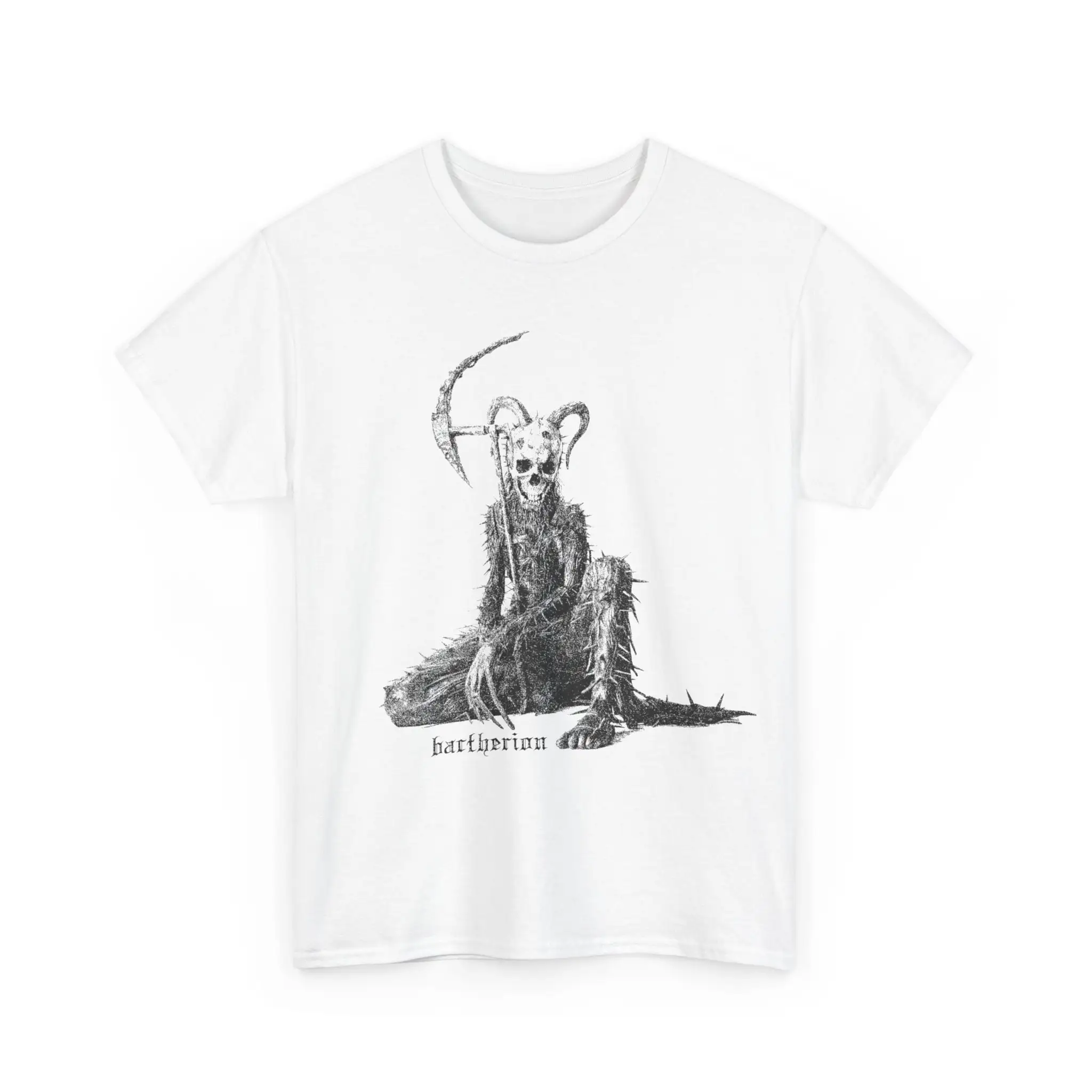 Футболка Bactherion с изображением Креста из тяжелого хлопка для Хэллоуина ужасов