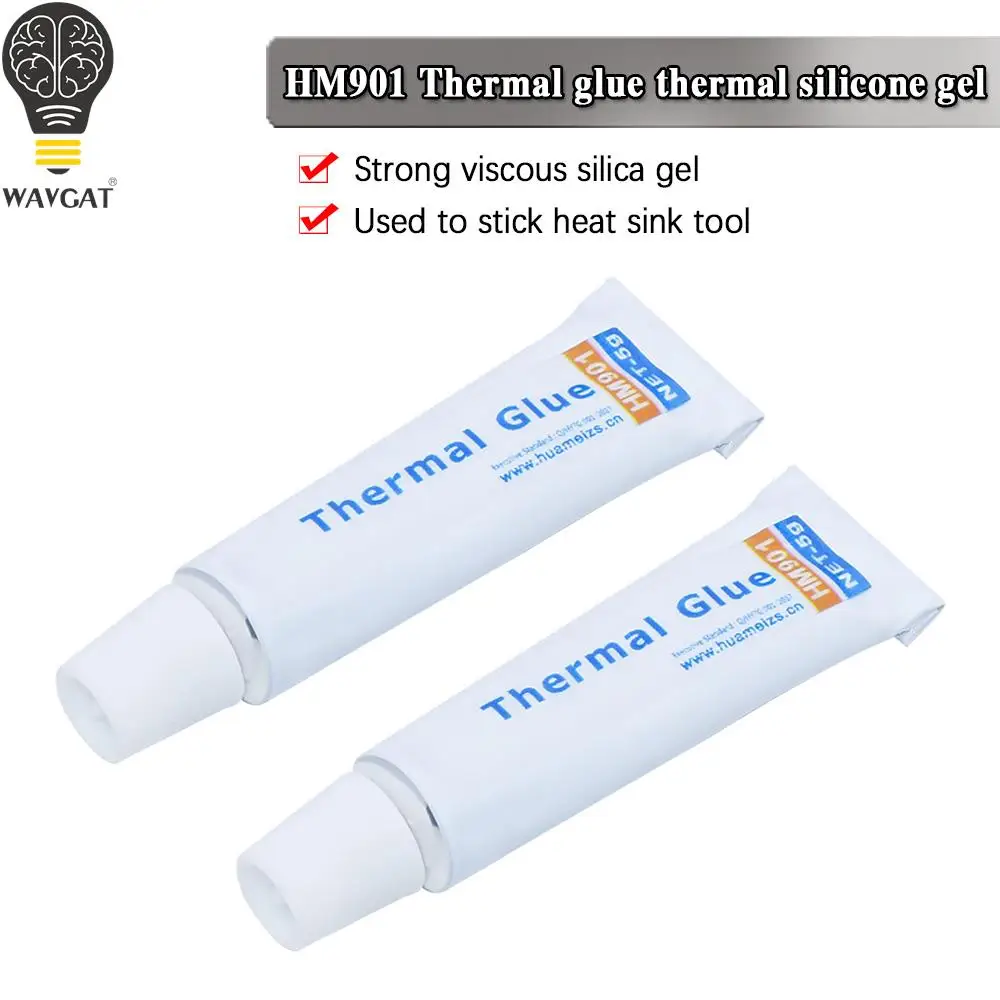 2PCS HM901 Heatsink Plaster CPU GPU Thermal Silicone Adhesive Cooling Paste Strong Adhesive Compound Glue For Heat Sink Sticky