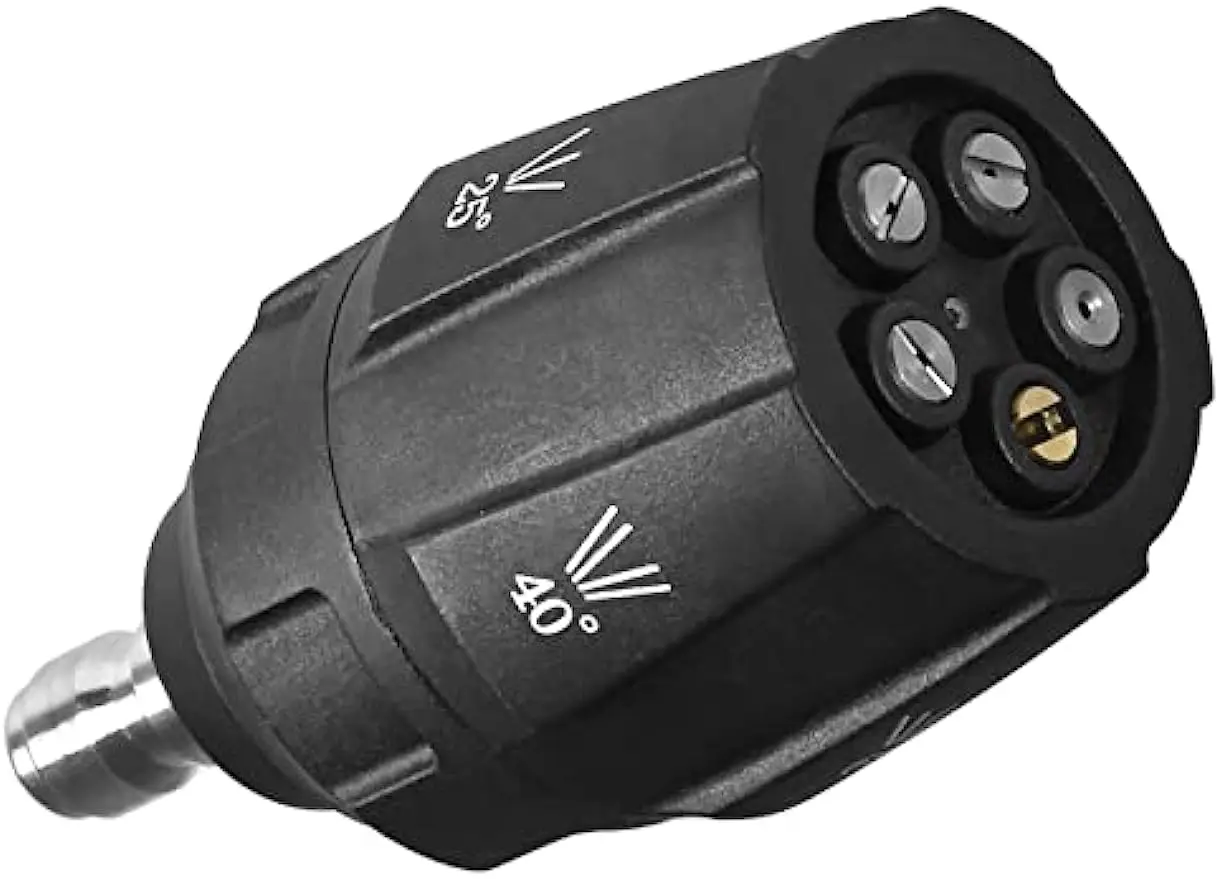 Pressure Washer Spray Nozzle, 5-in-1 Quick Changeover, Power