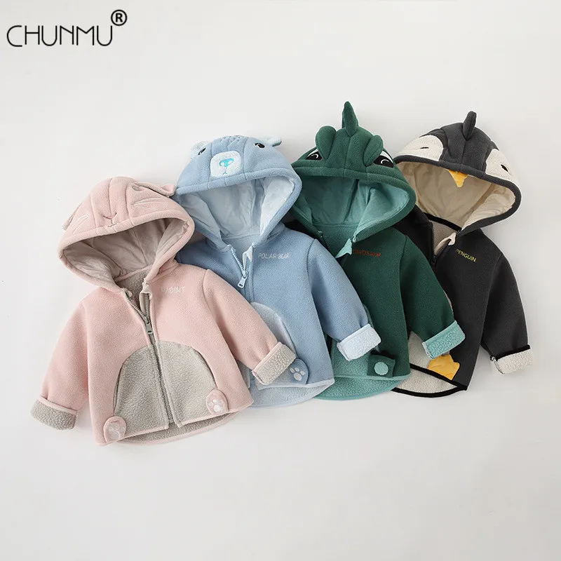 

Toddler Baby Boys Winter Jackets For Boys Hooded Warm Polar Fleece Jacket Children's Outerwear Coats Kids Winter Clothes