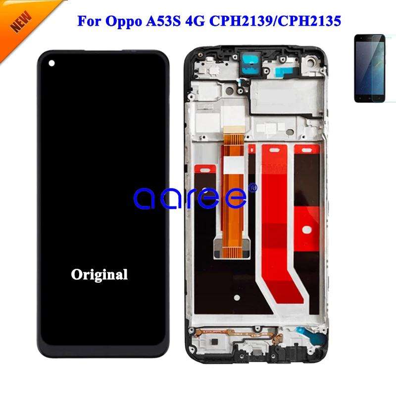 Оригинальный ЖК-экран для Oppo A53S 4G LCD для Oppo A53S CPH2139/CPH2135 ЖК-экран сенсорный дигитайзер в сборе