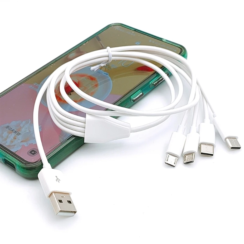 Мульти-зарядный кабель USB к Micro Type C 4 в 1